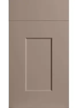 Click Here To Enlarge This Photo Of Bella Supermatt Cashmere : Style : Cambridge. MDF Vinyl Wrapped Door/Drawer