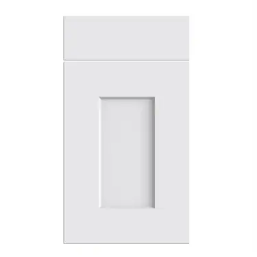 Click Here To Enlarge This Photo Of Bella Supermatt White : Style : Cambridge. MDF Vinyl Wrapped Door/Drawer