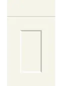 Bella Supermatt White Grey : Style : Cambridge. MDF Vinyl Wrapped Door/Drawer