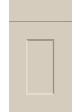 Click Here To Enlarge This Photo Of Bella Supermatt Taupe Grey : Style : Cambridge. MDF Vinyl Wrapped Door/Drawer