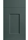 Bella Supermatt Kombu Green : Style : Cambridge. MDF Vinyl Wrapped Door/Drawer