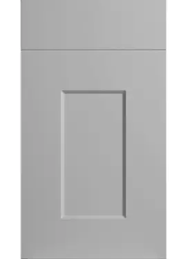 Click Here To Enlarge This Photo Of Bella Matt Dove Grey : Style : Cambridge. MDF Vinyl Wrapped Door/Drawer