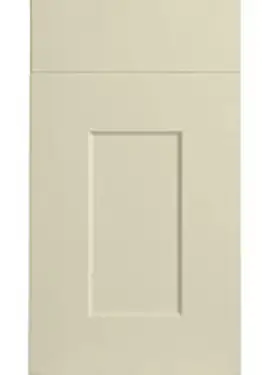 Click Here To Enlarge This Photo Of Bella Alabaster : Style : Cambridge. MDF Vinyl Wrapped Door/Drawer
