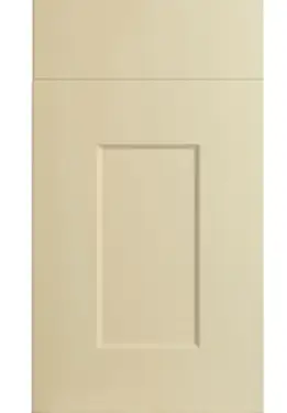 Click Here To Enlarge This Photo Of Bella High Gloss Cream : Style : Cambridge. MDF Vinyl Wrapped Door/Drawer