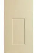 Bella High Gloss Cream : Style : Cambridge. MDF Vinyl Wrapped Door/Drawer