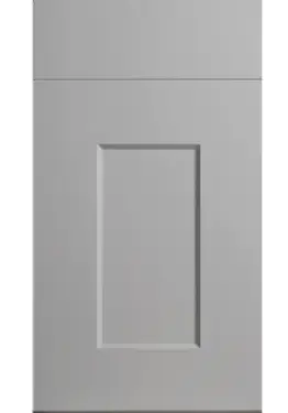 Click Here To Enlarge This Photo Of Bella High Gloss Light Grey &colon; Style &colon; Cambridge&period; MDF Vinyl Wrapped Door&sol;Drawer