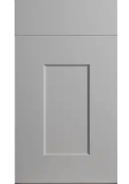 Click Here To Enlarge This Photo Of Bella High Gloss Light Grey &colon; Style &colon; Cambridge&period; MDF Vinyl Wrapped Door&sol;Drawer
