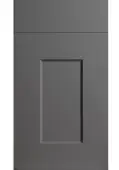 Bella High Gloss Dust Grey : Style : Cambridge. MDF Vinyl Wrapped Door/Drawer
