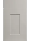 Bella High Gloss Cashmere : Style : Cambridge. MDF Vinyl Wrapped Door/Drawer