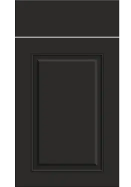 Click Here To Enlarge This Photo Of Bella Supermatt Graphite : Style : Carlton. MDF Vinyl Wrapped Door/Drawer