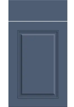 Click Here To Enlarge This Photo Of Bella Supermatt Colonial Blue : Style : Carlton. MDF Vinyl Wrapped Door/Drawer