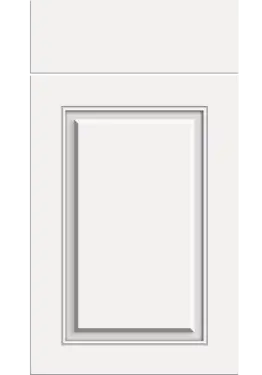 Click Here To Enlarge This Photo Of Bella Supermatt White : Style : Carlton. MDF Vinyl Wrapped Door/Drawer