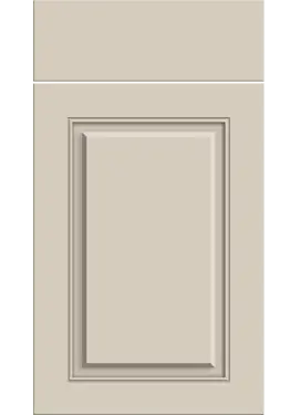 Click Here To Enlarge This Photo Of Bella Supermatt Taupe Grey : Style : Carlton. MDF Vinyl Wrapped Door/Drawer