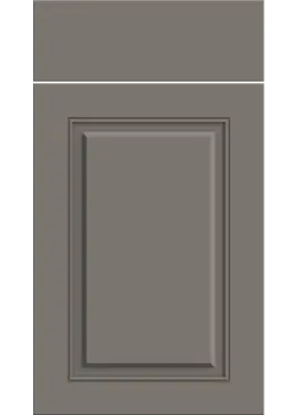 Click Here To Enlarge This Photo Of Bella Supermatt Taupe : Style : Carlton. MDF Vinyl Wrapped Door/Drawer