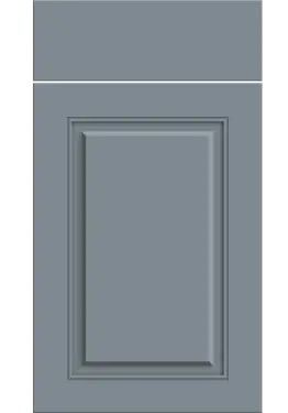 Click Here To Enlarge This Photo Of Bella Supermatt Mood Grey : Style : Carlton. MDF Vinyl Wrapped Door/Drawer