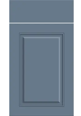 Click Here To Enlarge This Photo Of Bella Supermatt Misty Blue : Style : Carlton. MDF Vinyl Wrapped Door/Drawer