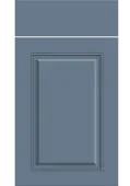 Bella Supermatt Misty Blue : Style : Carlton. MDF Vinyl Wrapped Door/Drawer