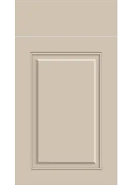 Click Here To Enlarge This Photo Of Bella Supermatt Macademia : Style : Carlton. MDF Vinyl Wrapped Door/Drawer