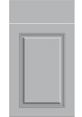 Click Here To Enlarge This Photo Of Bella Supermatt Dust Grey : Style : Carlton. MDF Vinyl Wrapped Door/Drawer