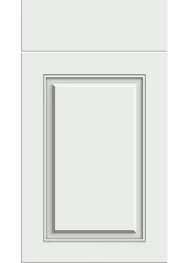 Click Here To Enlarge This Photo Of Bella Satin White : Style : Carlton. MDF Vinyl Wrapped Door/Drawer