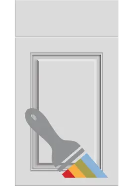 Click Here To Enlarge This Photo Of Bella Paintable : Style : Carlton. MDF Vinyl Wrapped Door/Drawer