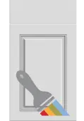 Bella Paintable : Style : Carlton. MDF Vinyl Wrapped Door/Drawer