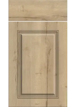Click Here To Enlarge This Photo Of Bella Halifax Natural Oak : Style : Carlton. MDF Vinyl Wrapped Door/Drawer