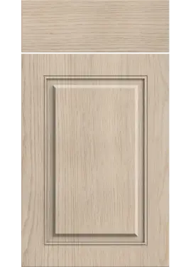 Click Here To Enlarge This Photo Of Bella Cremona Oak Cotta : Style : Carlton. MDF Vinyl Wrapped Door/Drawer