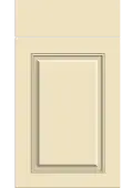 Bella High Gloss Cream : Style : Carlton. MDF Vinyl Wrapped Door/Drawer