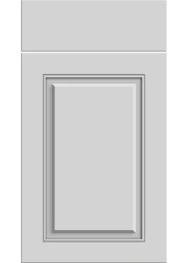 Click Here To Enlarge This Photo Of Bella High Gloss Light Grey : Style : Carlton. MDF Vinyl Wrapped Door/Drawer