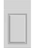 Bella High Gloss Light Grey : Style : Carlton. MDF Vinyl Wrapped Door/Drawer
