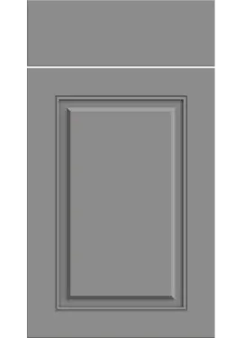 Click Here To Enlarge This Photo Of Bella High Gloss Dust Grey : Style : Carlton. MDF Vinyl Wrapped Door/Drawer