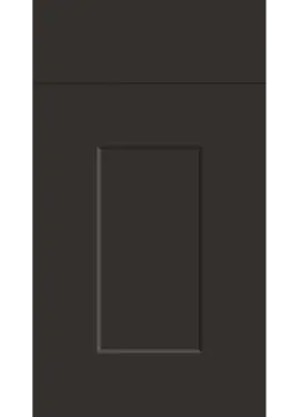 Click Here To Enlarge This Photo Of Bella Supermatt Graphite : Style : Carrick. MDF Vinyl Wrapped Door/Drawer