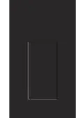 Bella Supermatt Black : Style : Carrick. MDF Vinyl Wrapped Door/Drawer