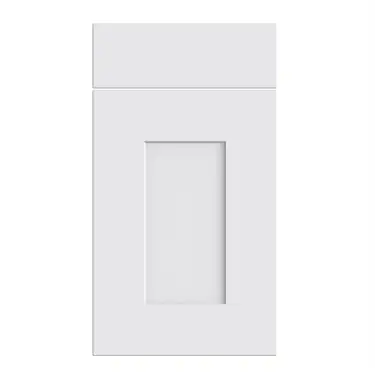 Click Here To Enlarge This Photo Of Bella Supermatt White : Style : Carrick. MDF Vinyl Wrapped Door/Drawer