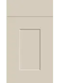 Bella Supermatt Taupe Grey : Style : Carrick. MDF Vinyl Wrapped Door/Drawer