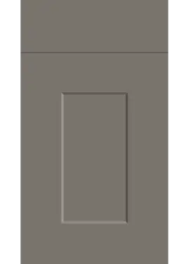 Click Here To Enlarge This Photo Of Bella Supermatt Taupe : Style : Carrick. MDF Vinyl Wrapped Door/Drawer