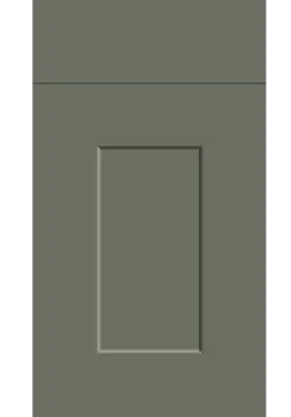 Click Here To Enlarge This Photo Of Bella Supermatt Smoke Green : Style : Carrick. MDF Vinyl Wrapped Door/Drawer