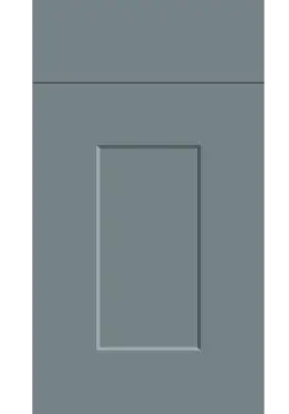 Click Here To Enlarge This Photo Of Bella Supermatt Mood Grey : Style : Carrick. MDF Vinyl Wrapped Door/Drawer