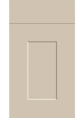 Click Here To Enlarge This Photo Of Bella Supermatt Macademia : Style : Carrick. MDF Vinyl Wrapped Door/Drawer