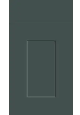Click Here To Enlarge This Photo Of Bella Supermatt Kombu Green : Style : Carrick. MDF Vinyl Wrapped Door/Drawer