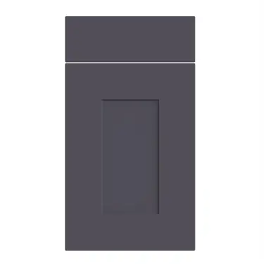 Click Here To Enlarge This Photo Of Bella Supermatt Indigo Blue : Style : Carrick. MDF Vinyl Wrapped Door/Drawer