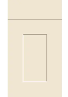 Click Here To Enlarge This Photo Of Bella Supermatt Carat Beige : Style : Carrick. MDF Vinyl Wrapped Door/Drawer