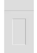 Bella Porcelain White : Style : Carrick. MDF Vinyl Wrapped Door/Drawer