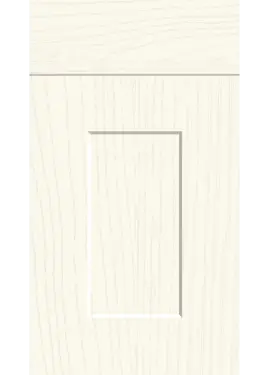 Click Here To Enlarge This Photo Of Bella Paintflow Matt White : Style : Carrick. MDF Vinyl Wrapped Door/Drawer