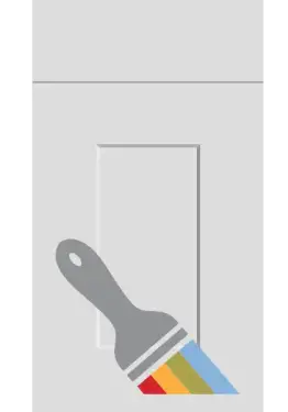 Click Here To Enlarge This Photo Of Bella Paintable &colon; Style &colon; Carrick&period; MDF Vinyl Wrapped Door&sol;Drawer