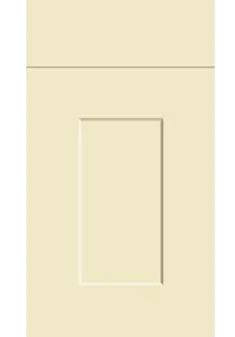 Click Here To Enlarge This Photo Of Bella High Gloss Cream : Style : Carrick. MDF Vinyl Wrapped Door/Drawer