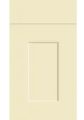 Bella High Gloss Cream : Style : Carrick. MDF Vinyl Wrapped Door/Drawer