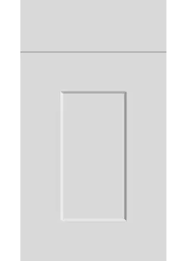 Click Here To Enlarge This Photo Of Bella High Gloss Light Grey : Style : Carrick. MDF Vinyl Wrapped Door/Drawer