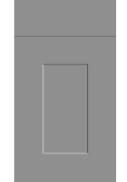 Click Here To Enlarge This Photo Of Bella High Gloss Dust Grey : Style : Carrick. MDF Vinyl Wrapped Door/Drawer